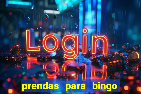 prendas para bingo de natal